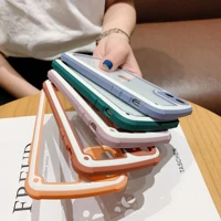 two color frame transparent mobile phone case for iphone 12 11 mini pro max x xs xr se2020 7 8 plus anti fall protective cover