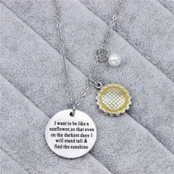 

2021 Popular Fashion Creative Sunflower Chain Jewelry Can Be Wholesale N441