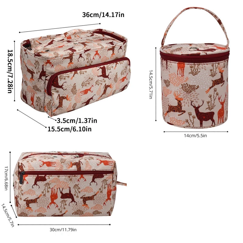 Empty Knitting Bag Yarn Storage Crochet for Hook and Needle Sewing Tools Accessories Mom |