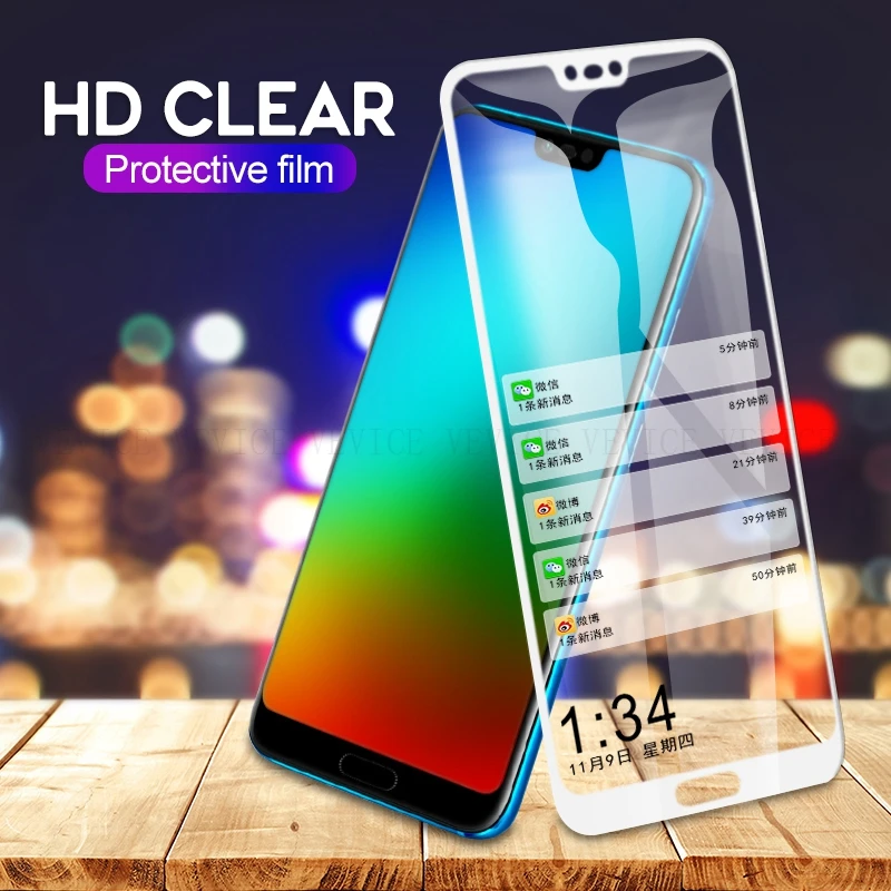 Для huawei P20 Lite mate 10 Pro 9 P Smart Защитная крышка протектор экрана для Honor 7C 7X полное