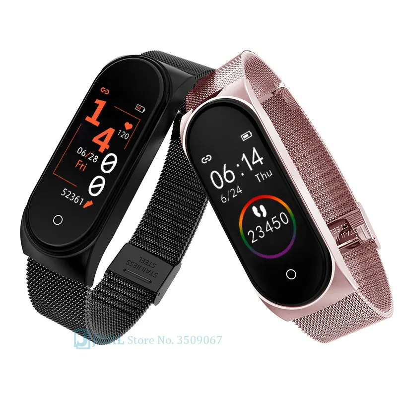 Умные часы из нержавеющей стали для мужчин и женщин Android IOS Smartwatch Электроника