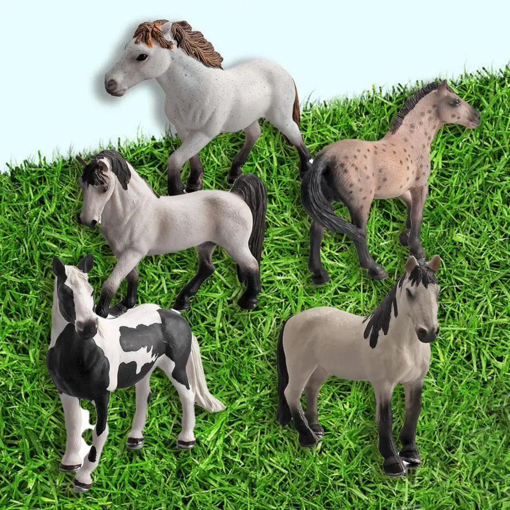 

Horse Model Durable Knapostu Stallion Pint Mare Action Figures Toy Smallest Detail Excellent Craftmanship Action Figures