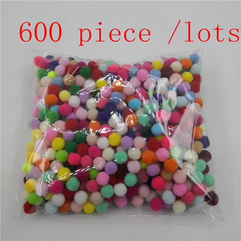 600 piece mixed 2000 шт, 8 мм, много вариантов, помпоны, мягкие помпоны, меховые шарики, сделай сам, для дома, сада, свадьбы, украшения, цветы, венки, одежда - Цвет: 600 piece mixed