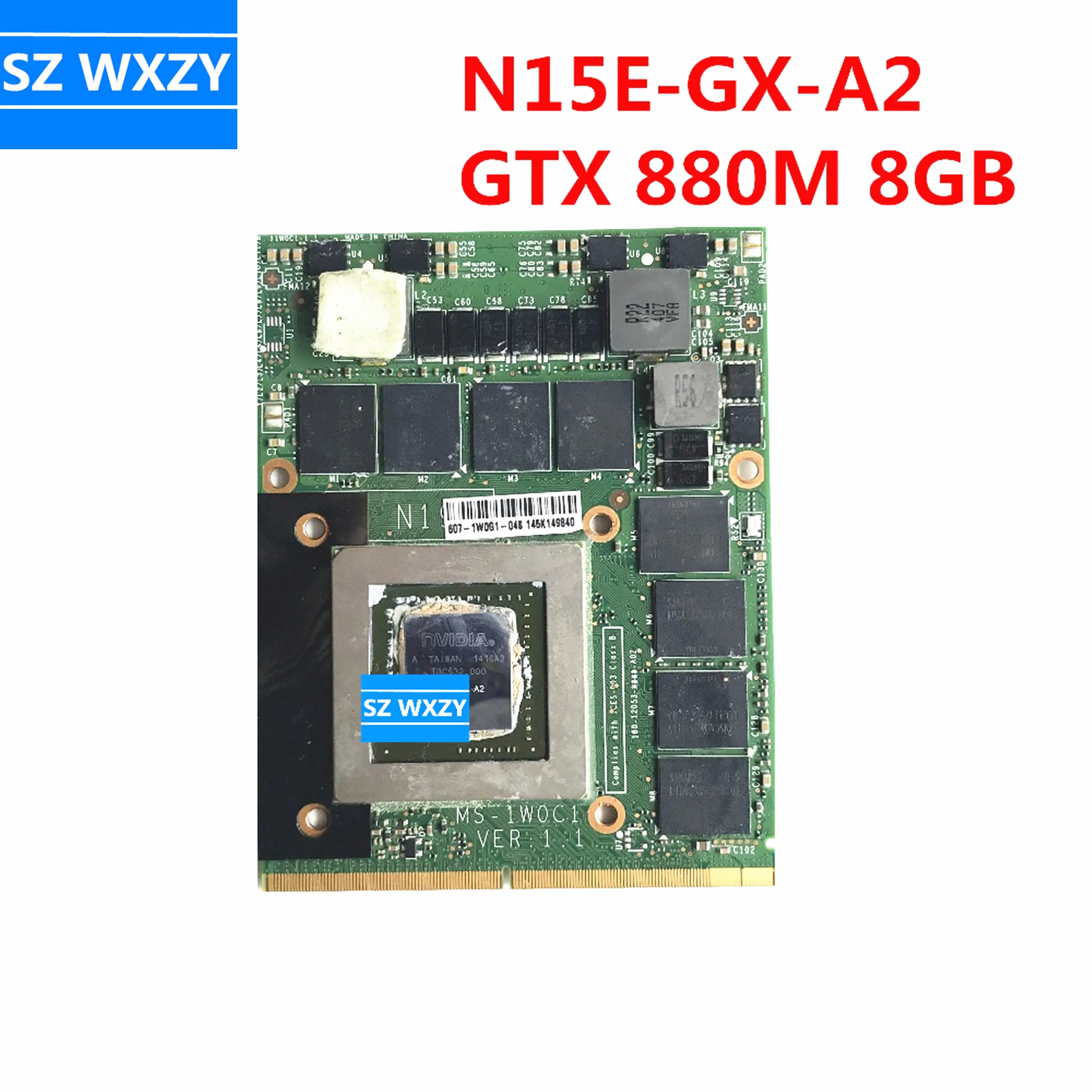 Оригинальная Видеокарта MSI GT70 GT60 видеокарта VGA процессор VER: 1 GTX 880M 8 ГБ DDR5 100%