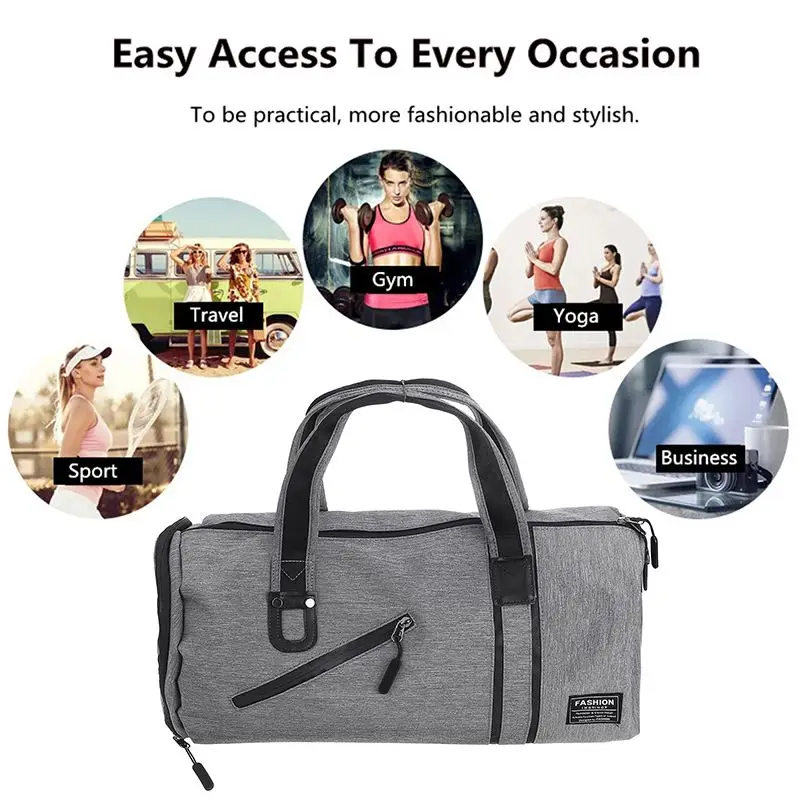 

47x28x23cm Men Gym Bags For Training Bag Fitness Travel Outdoor Sport Bag Dry Wet Separation Ventilated Backpack for Men Women