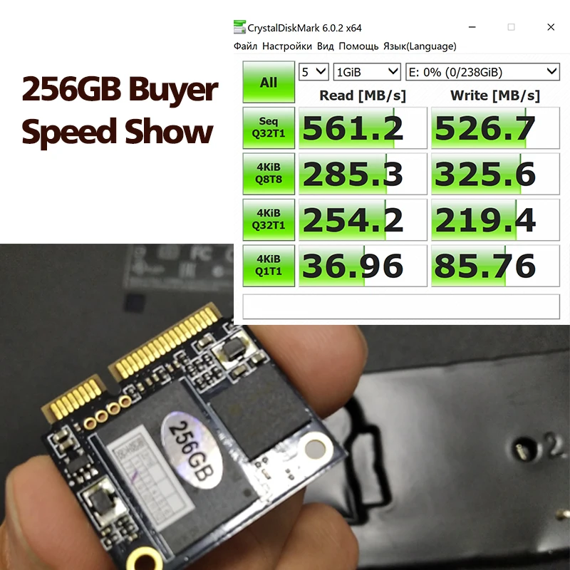 Жесткий диск KingSpec для компьютера mSATA SSD 240 ГБ 256 Внутренний твердотельный