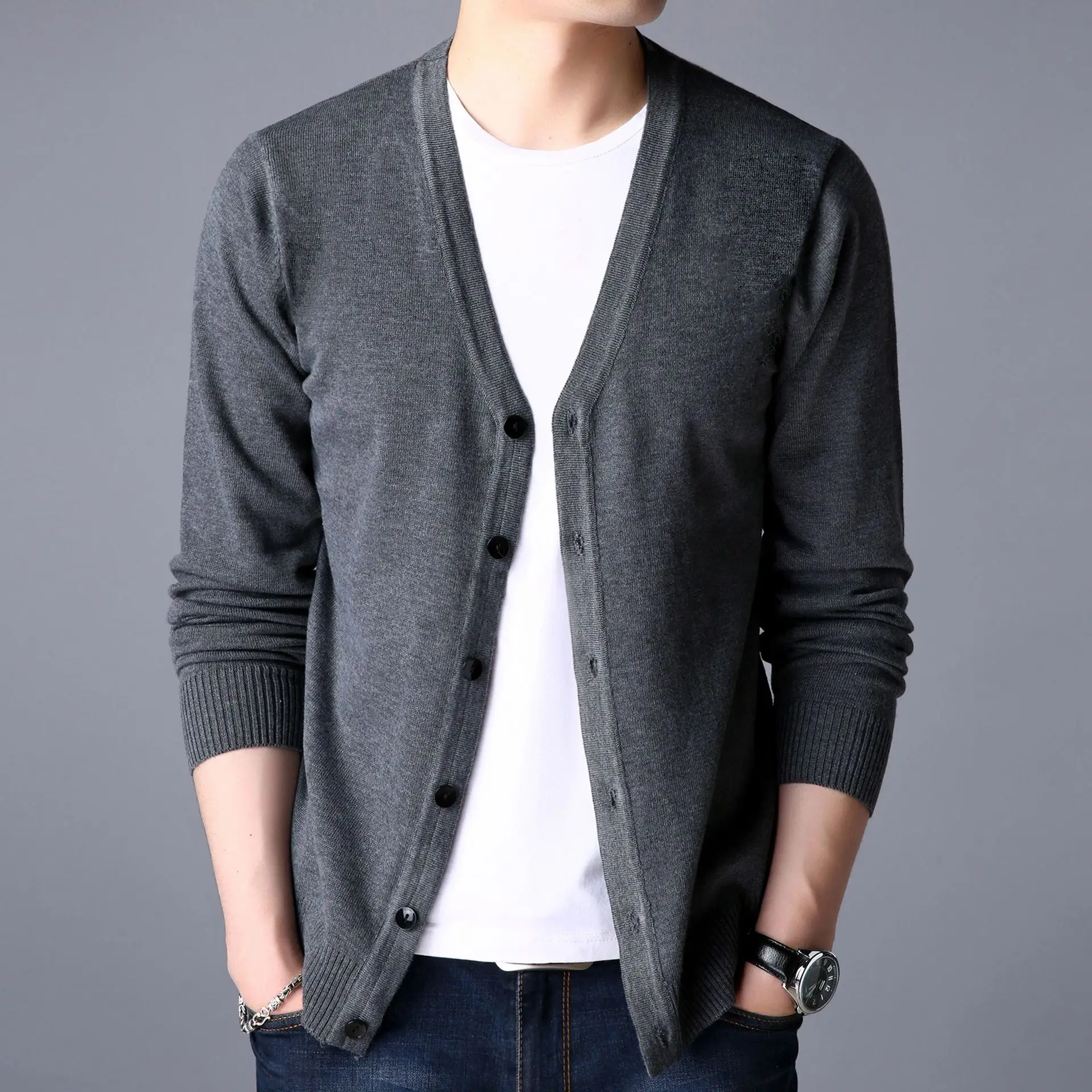 MRMT 2024 брендовый мужской свитер куртка вязаное пальто с длинным рукавом для