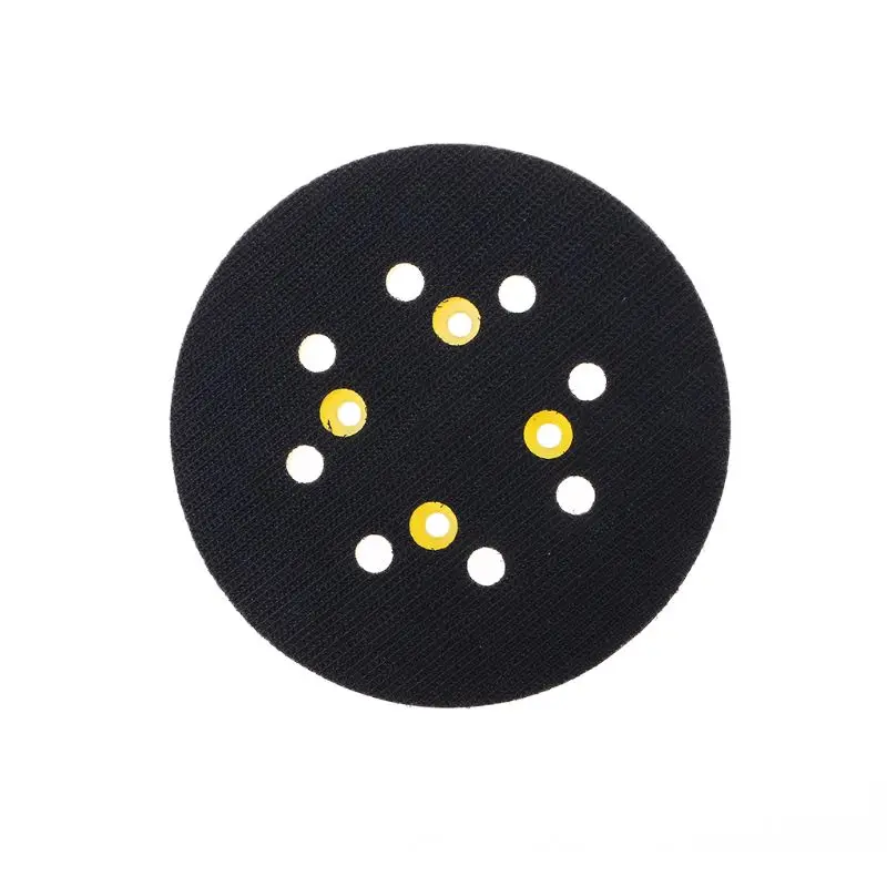 

5 Inches 125 MM 8-Hole Back-up Sanding Pad 4 Nails Hook and Loop Sander Backing Pad for Electric Grinder Power Tools Accessories