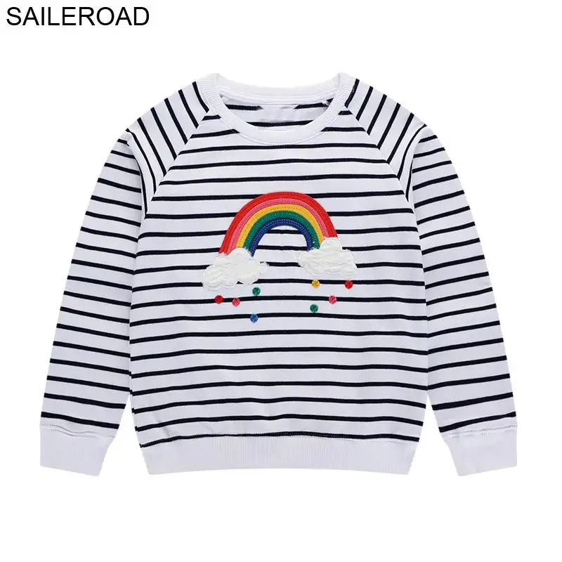 SAILEROAD от 2 до 7 лет Мультфильм Единорог Дети Толстовка Костюм Весна Осень детская