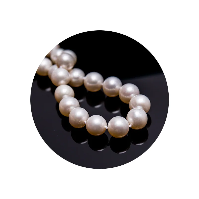 

Freshwater Pearl necklace Round shape with Size 9-10mm perfect luster for Jewelry DIY loose pearl strands