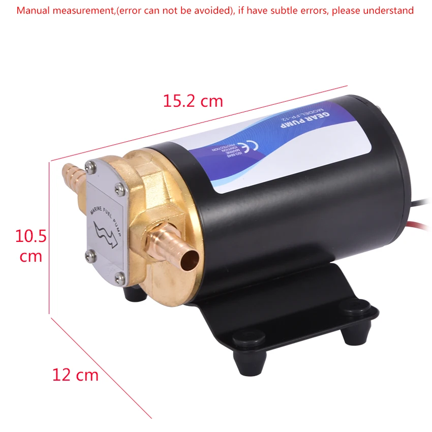 FP-12 12v DC шестеренчатый масляный насос миниатюрный самовсасывающий дизельный 168W 12