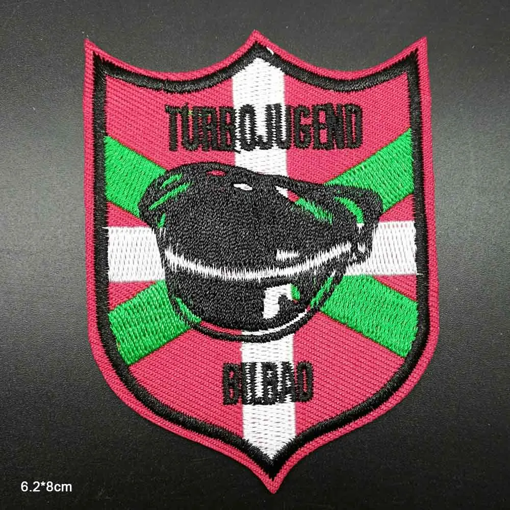 Испанская турбонадпись турбо Бильбао Красная шапка головной убор нашивка для