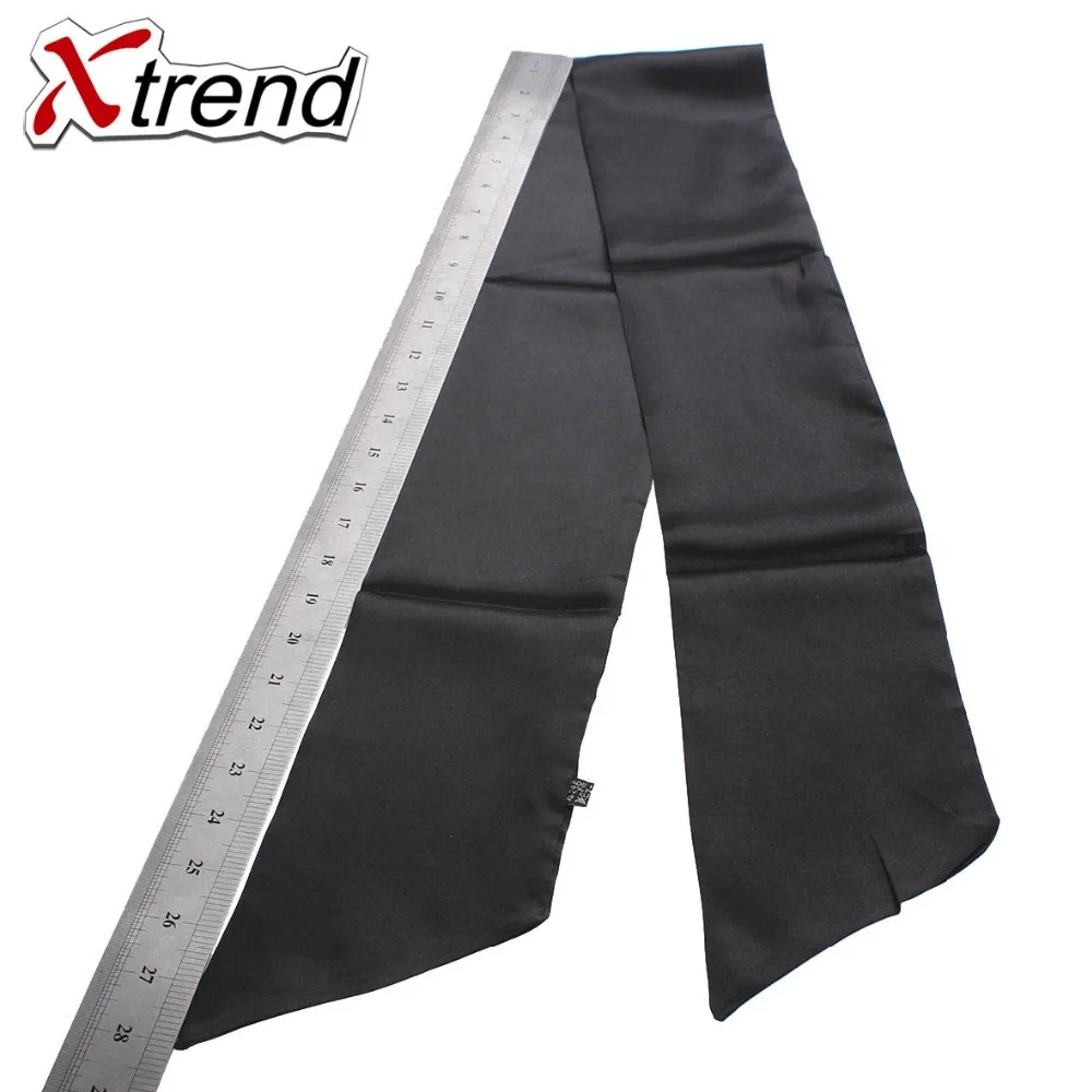 Xtrend атласный край шарфы для волос Нескользящая повязка на голову парики головная повязка для йоги черный головной убор из полиэстера для парика