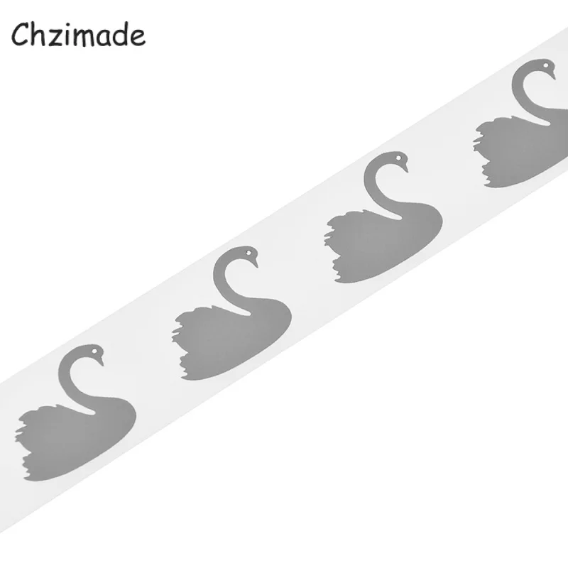 Chzimad 1 м x 3 см бабочка улыбка дизайн светоотражающие наклейки для одежды ленты