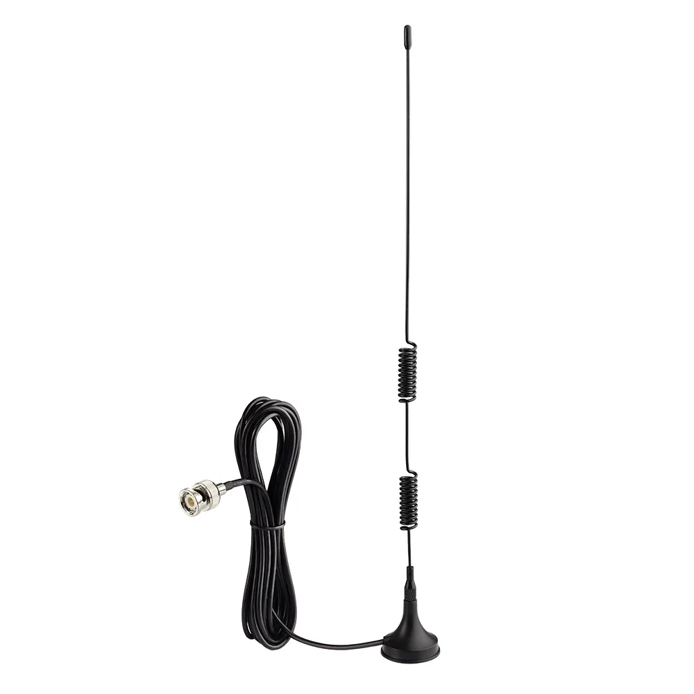 Superbat VHF UHF CB Radio Ham Radio Scanner Magnetic Base BNC Male Antenna for CB Radio Amateur Radio Car Mobile Radio Handhe