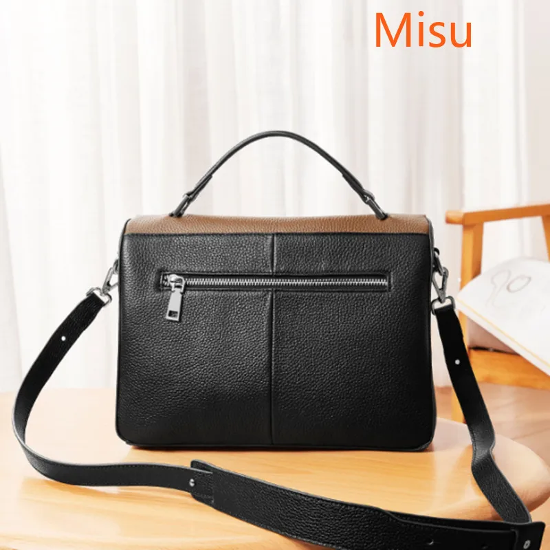 

Genuine Leather handbags niche simple fashion color match shoulder bag women messenger bags GN-SB-xzjyqz