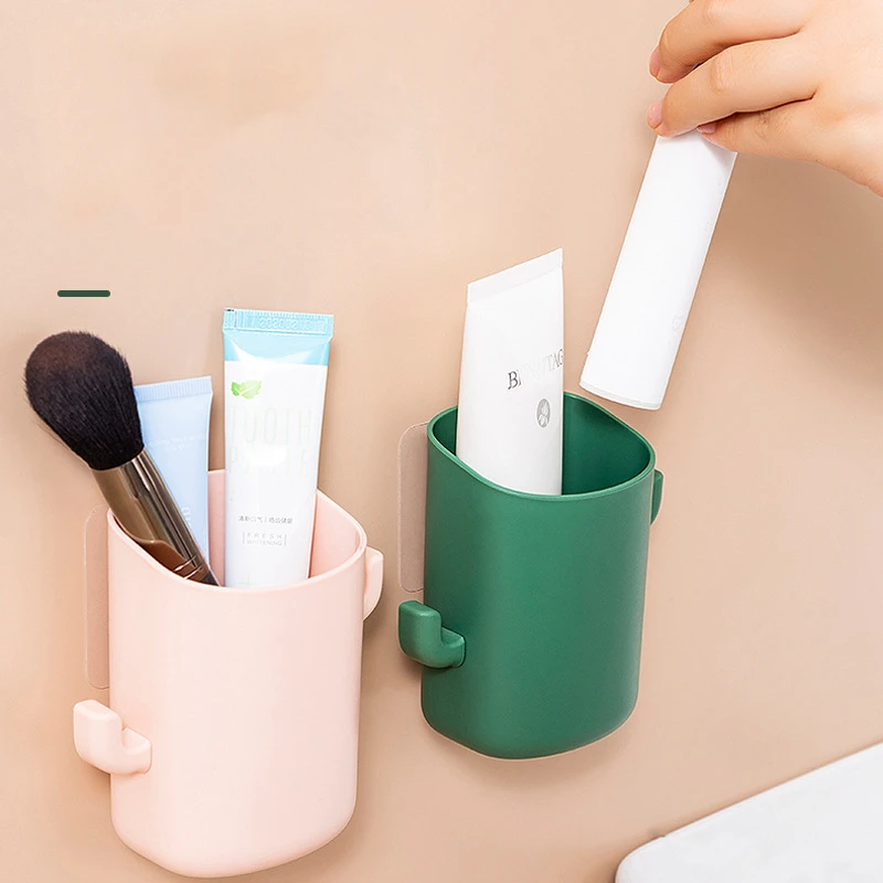 

Cactus Rack Bathroom Toothbrush Toothpaste Storage Rack Wall-Mounted Free Punch Bathroom Vanity Kitchen Supplies Storage Rack