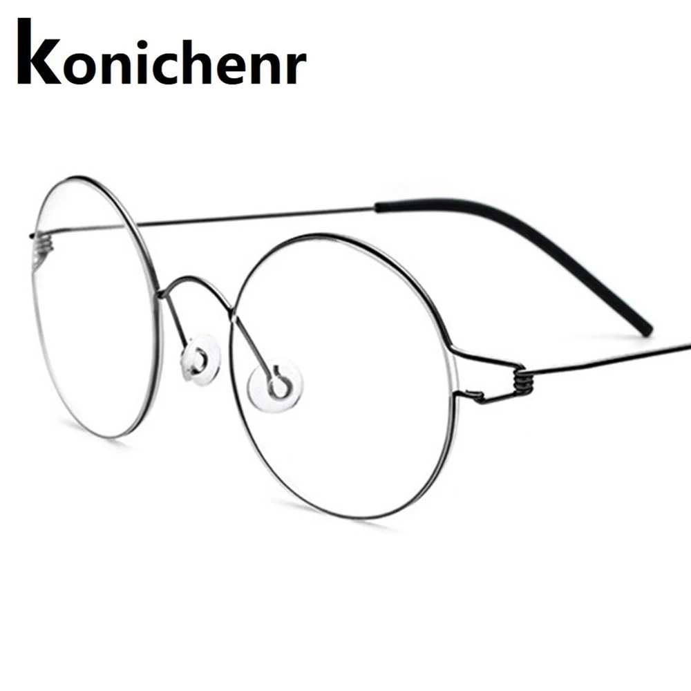 Оправа для очков без винтов мужчин и женщин из титана 98607|Мужские очки кадры| |