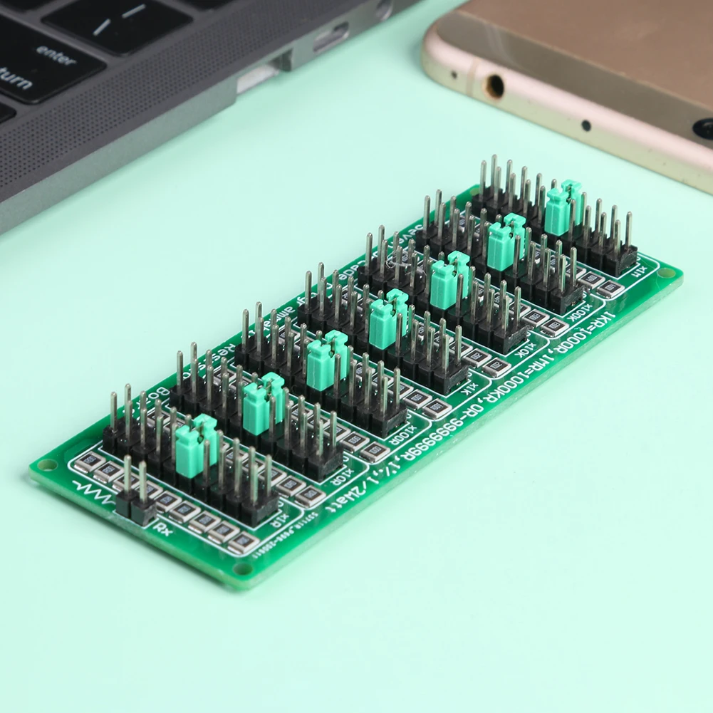 7 Seven Decade 1R - 9999999R Programmable Adjustable SMD Resistor Slide Board Step Accuracy 1% 1/2 Watt Module 200V | Электроника
