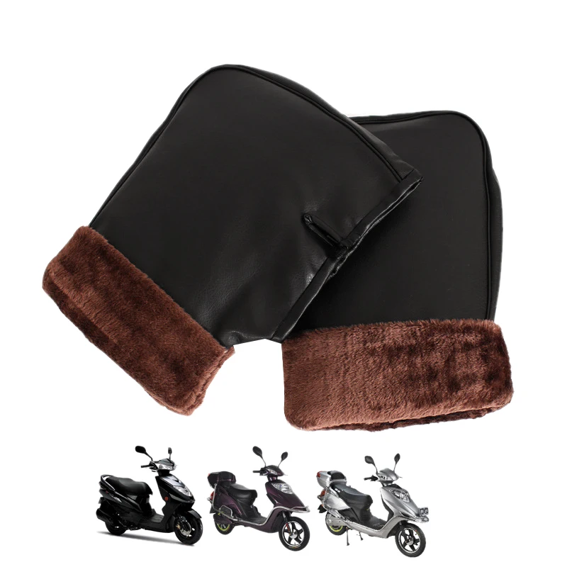 

1Pair Motorcycle Winter Thermal Handlebar Gloves Winter Cold-Proof Warm Glove Waterproof Windproof Warm Handlebar Cover