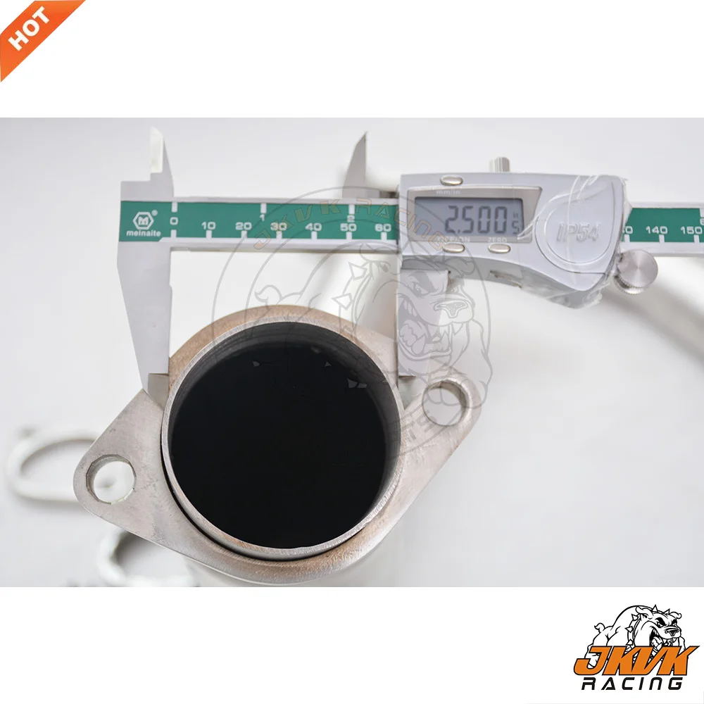 JKVK RACING 3,0 ''76 мм выхлопная труба SS304 для A4 B7 2,0 TFSI