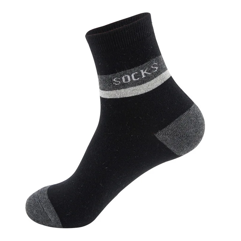 

Thick men's socks for autumn and winter, sweat-absorbent and breathable in-tube socks