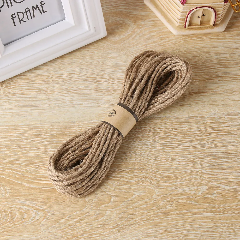5/10 м новый натуральный Винтаж ручной работы плетеная пеньковая веревка для
