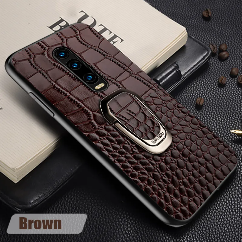 H84 Натуральный кожаный чехол для телефона для Xiaomi mi 9 9t pro 9 Lite 6 8 Pro A3 для Red mi Note 8 Pro K20 7 note 7 4x 5Plus Магнитный кронштейн - Цвет: H84