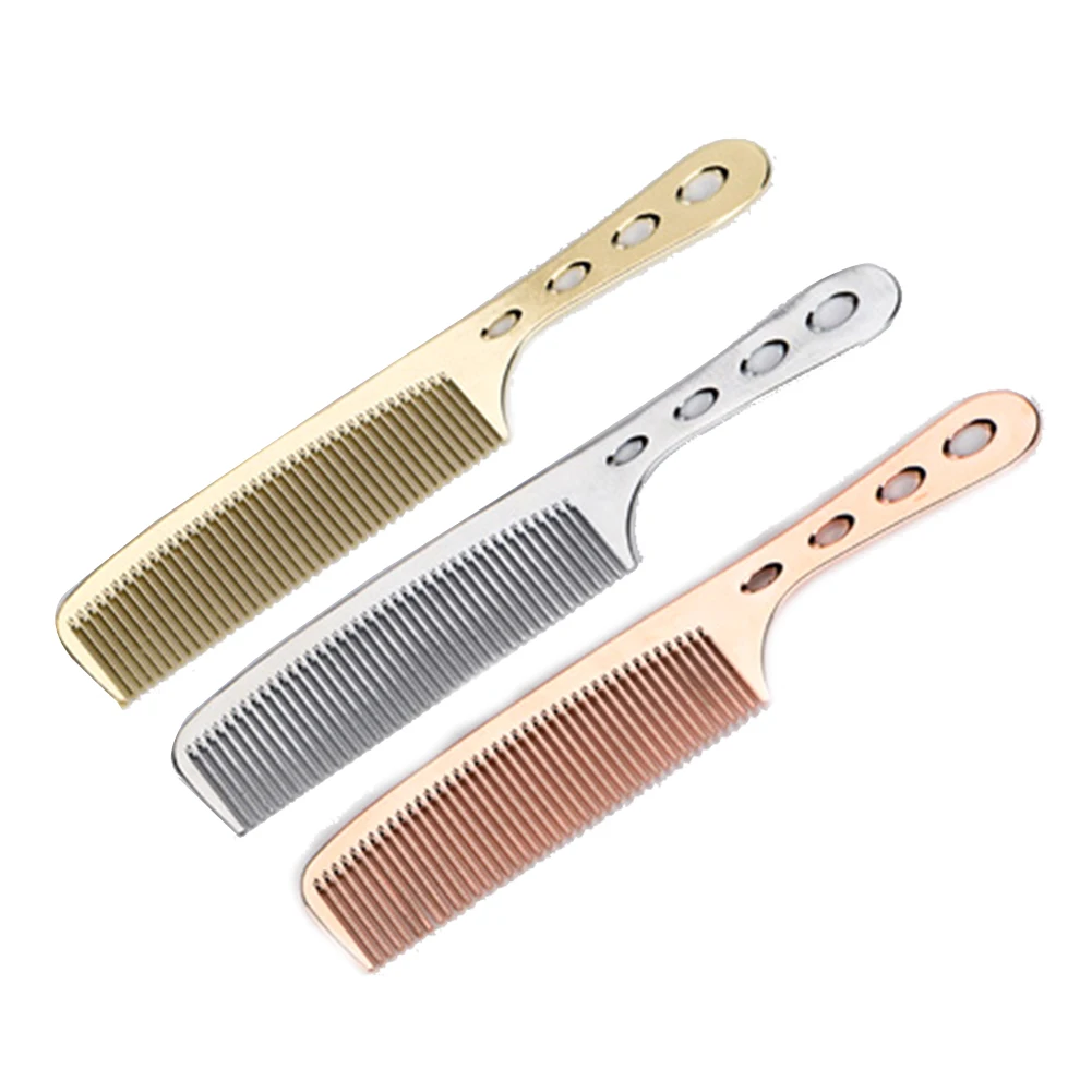 2 шт. профессиональная стальная Антистатическая парикмахерская расческа для