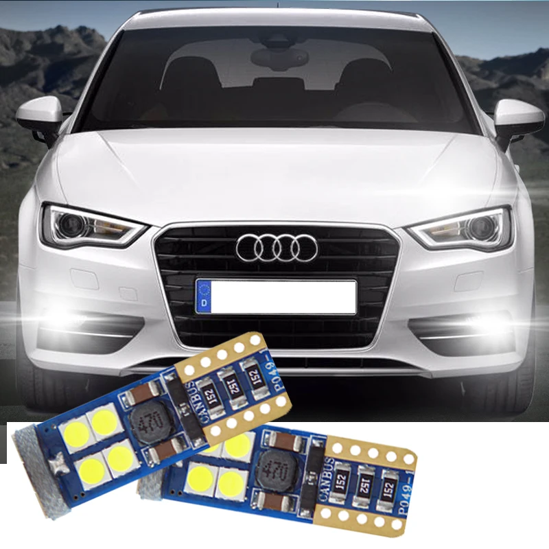2 шт. W5W T10 светодиодный светильник с can bus парковки Подсветка салона для Audi A3 A4 A6 A5 8p