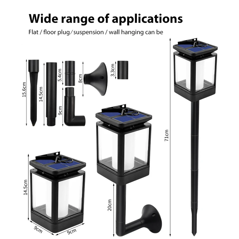 Светодиодный Солнечный свет лампы Открытый фонарь огни Водонепроницаемый