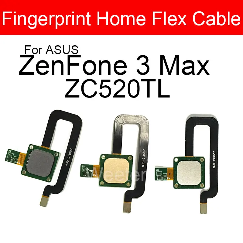 Главная кнопка датчик отпечатков пальцев гибкий кабель для Asus Zenfone 3 Max ZC520TL меню