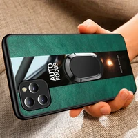 leather phone case for iphone 12 pro max mini cases iphone 11 pro xr xs max x 6s 6 7 8 plus se 2020 car magnetic holder cover