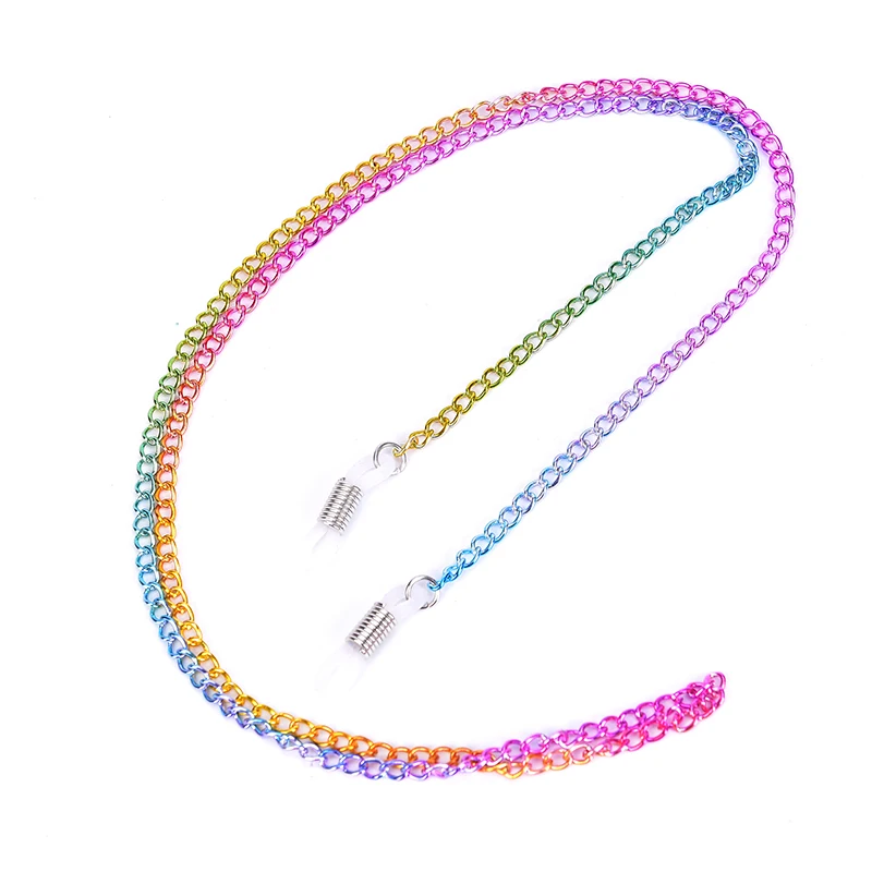 

High Quality Colorful Reading Glasses Sunglasses Neck Chain Cords Holder Metal Strap Spectacles Fashion Neck Decoration