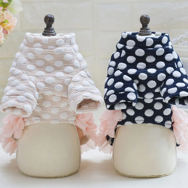 Платье для собаки Тедди Осень Зима Одежда принцесса Бишон Pettiskirt одежда домашнего