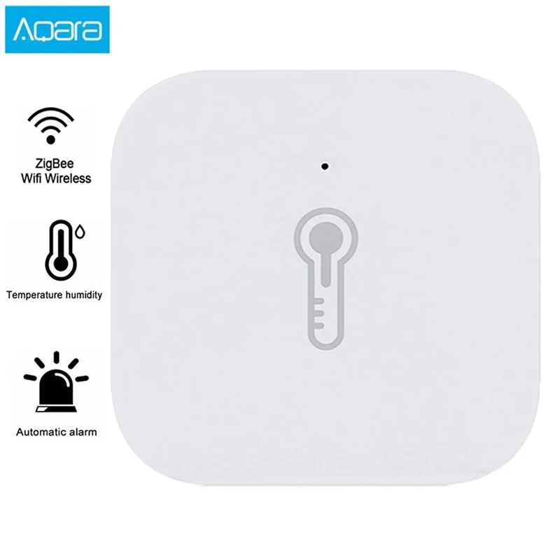 AQara умный датчик температуры и влажности ZigBee Wifi беспроводной работает с