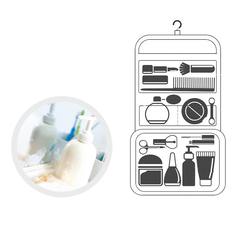 Высококачественная сумка для косметики с крючком мужчин и женщин портативная