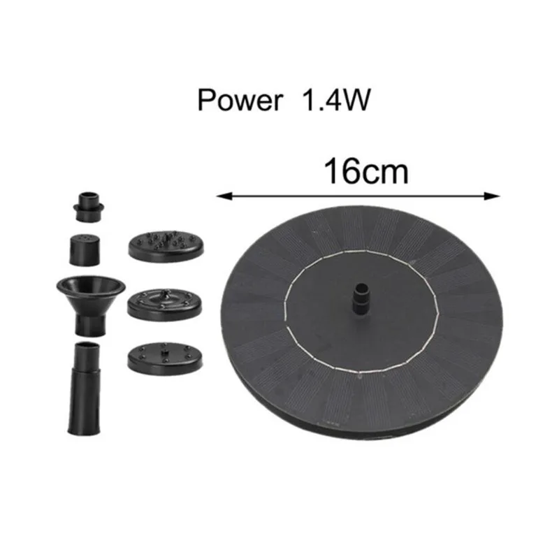 

Mini Solar Fountain Floating Garden Water Fountain Pool Pond Decoration Solar Panel Powered Fountain Kit For Garden Decoration