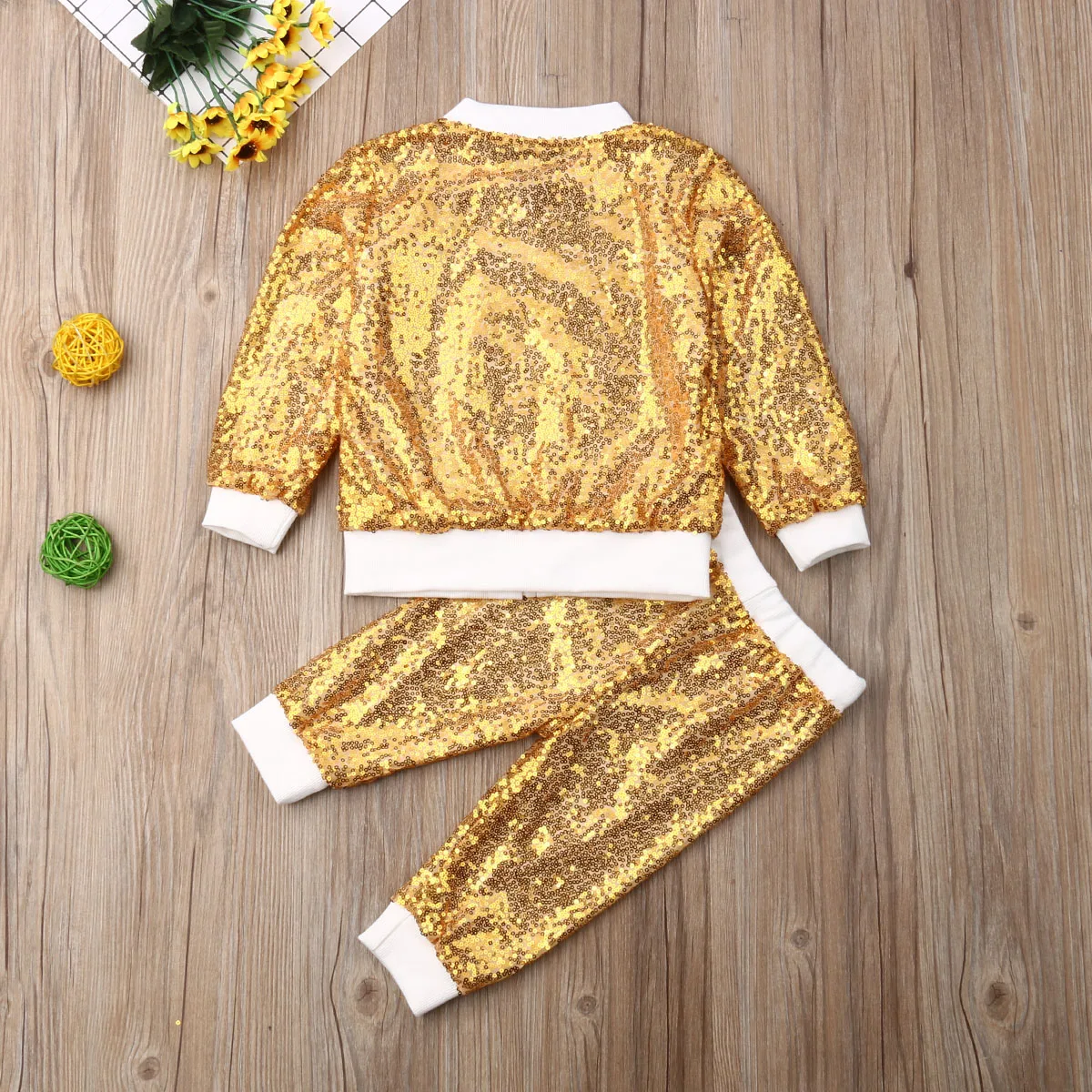 Новая модная одежда для маленьких девочек комплект из 2 предметов: куртка с