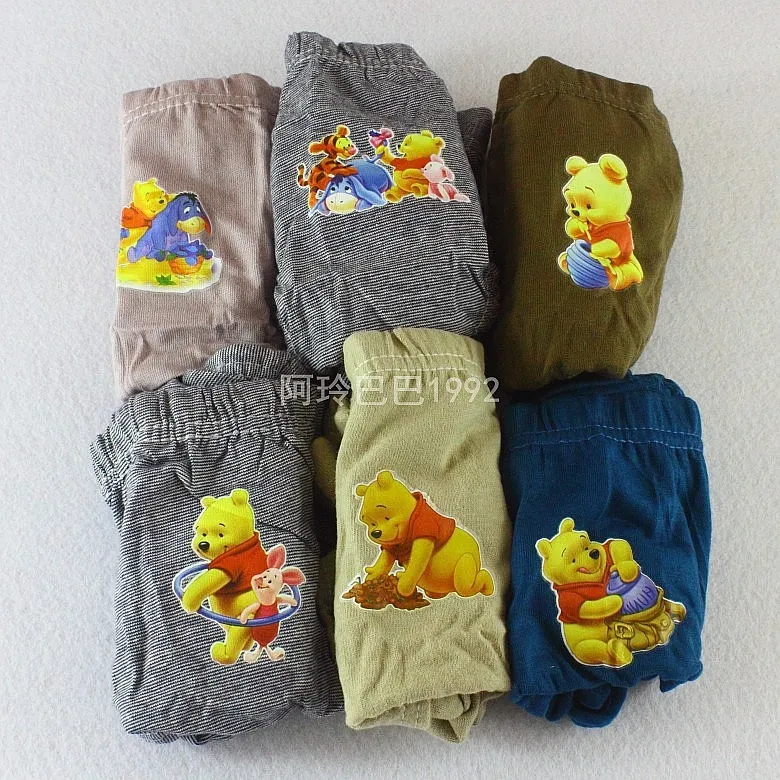 6 шт./партия детское нижнее белье для мальчиков шорты с рисунком малышей трусики