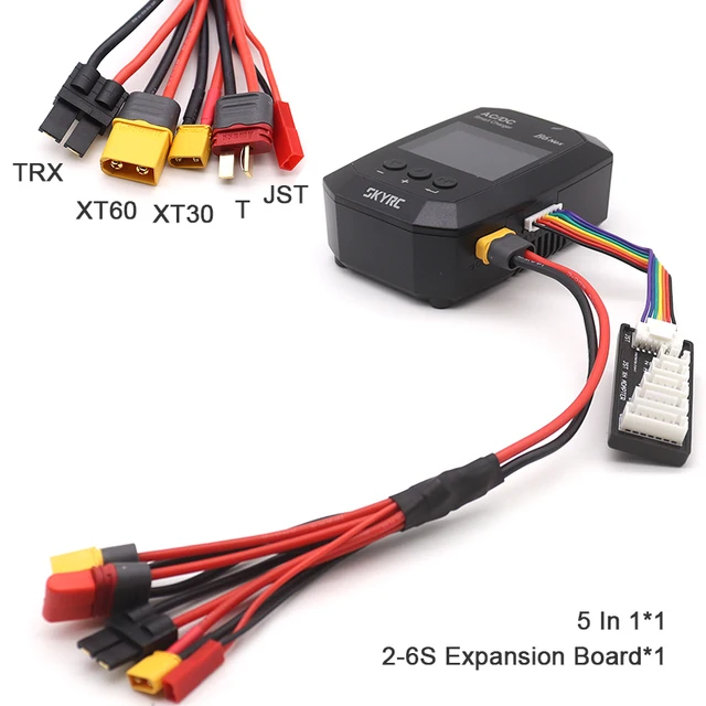 SKYRC B6 Nex + XT60 5in1 adapter + Balance board