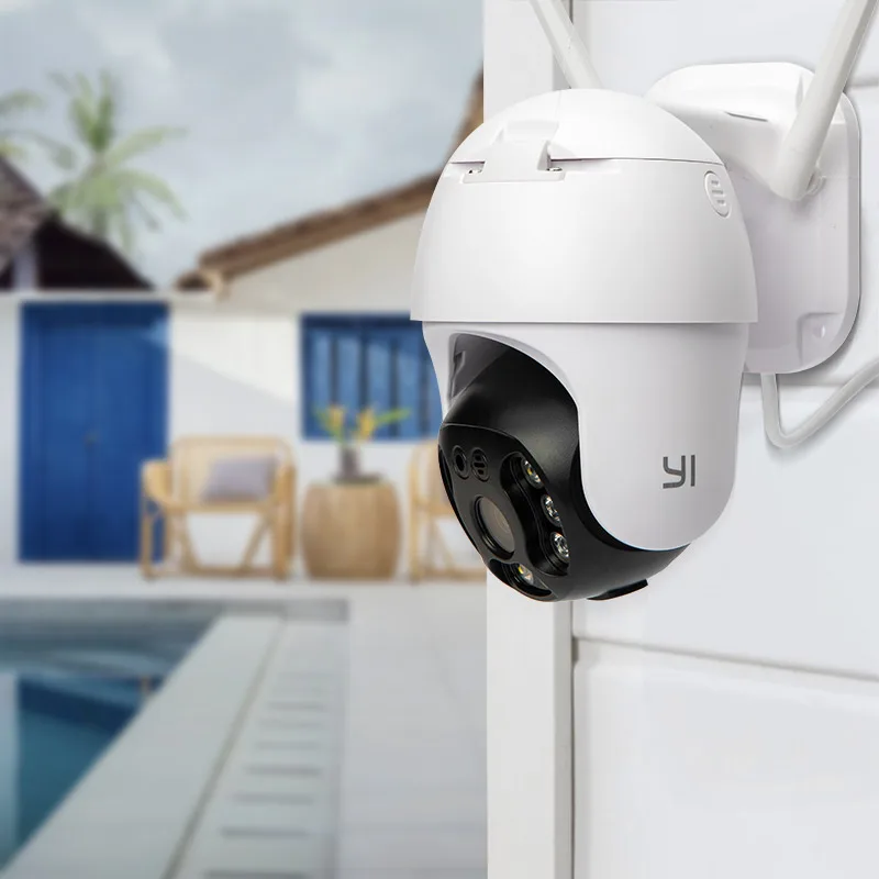 YI PTZ Wi Fi/PoE Открытый Камера 1080P цифровой зум Авто AI человека отслеживание IP ИК