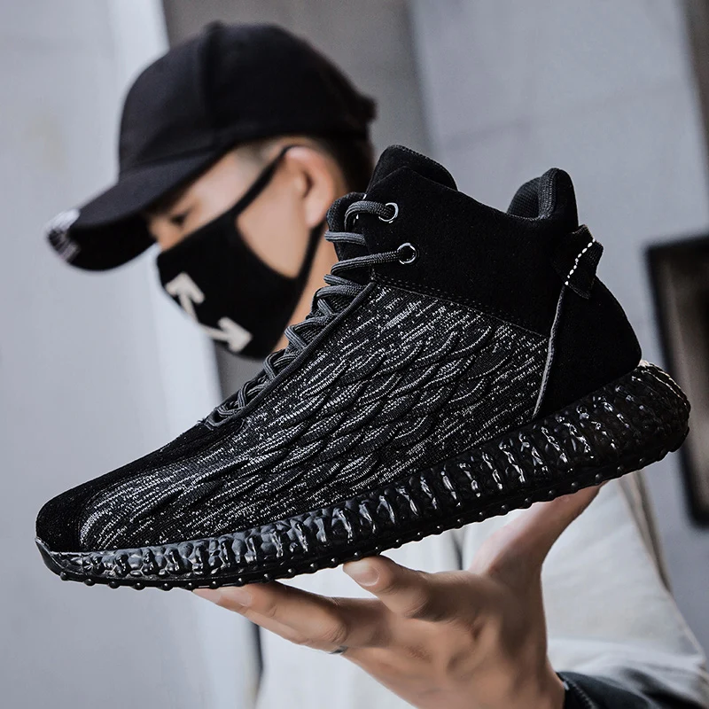 

2021 New Outdoor Vulcanize Shoes For Men Jogging Walking Sports Shoes High-quality Lace-up Athietic Breathable Casual Sneakers