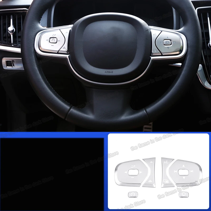 Lsrtw2017 цвет древесины АБС пластик Автомобильный руль планки с кнопками для volvo xc60