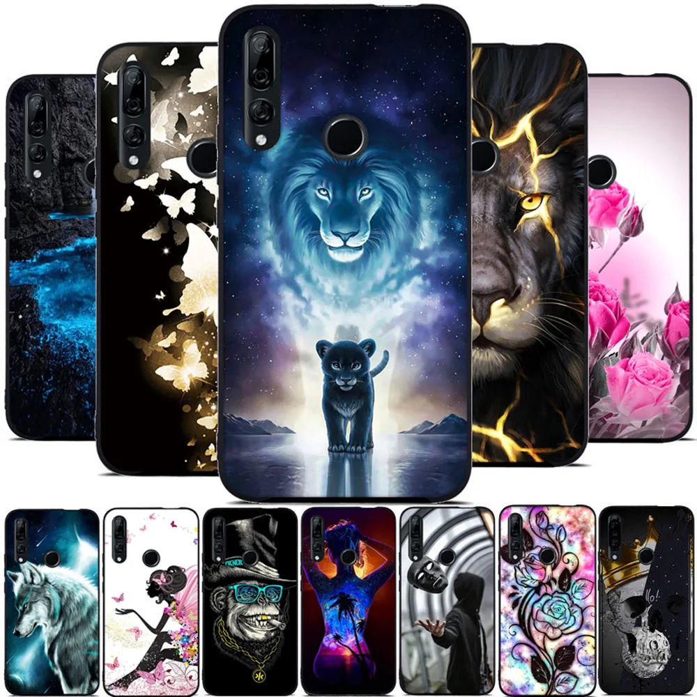 Чехол для Huawei P Smart Z силиконовый чехол Y9 Prime 2019 задняя крышка с рисунком Enjoy 10 Plus