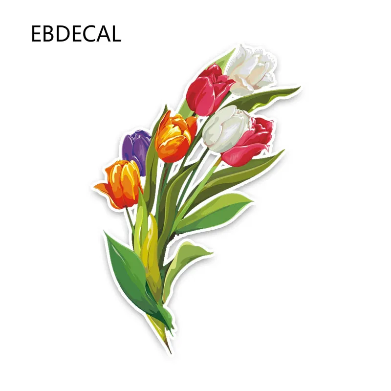 Ebdeckle Красивая горсть тюльпанов декор для Авто/бампер/окно/настенные наклейки DIY