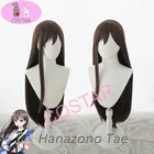 Hanazono Tae парик челка мечта! Парик для косплея Poppin'Party синтетические женские черные коричневые волосы Bandori Косплей Hanazono Tae