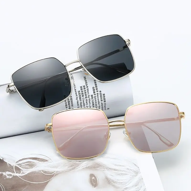 

Vintage Polarized Sun Glasses Fashion Sunglasses Women Retro Square Eyeglasses Men Gradient Shades Brand Designer UV400 Eyewear