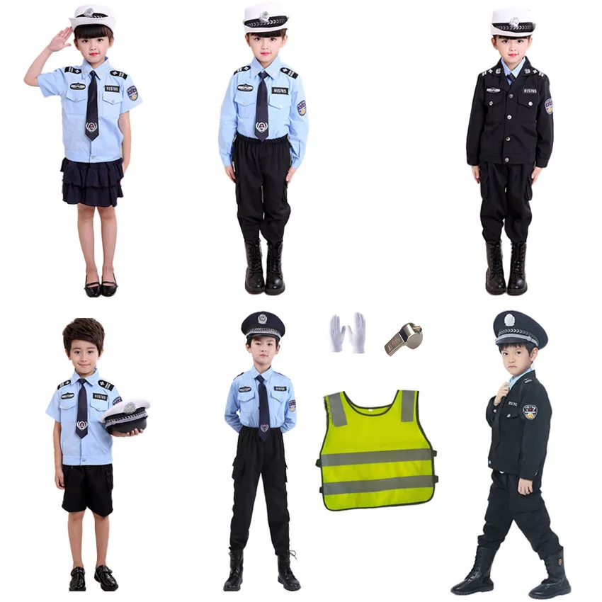 Карнавальный костюм полицейского для дорожного движения Одежда выступлений