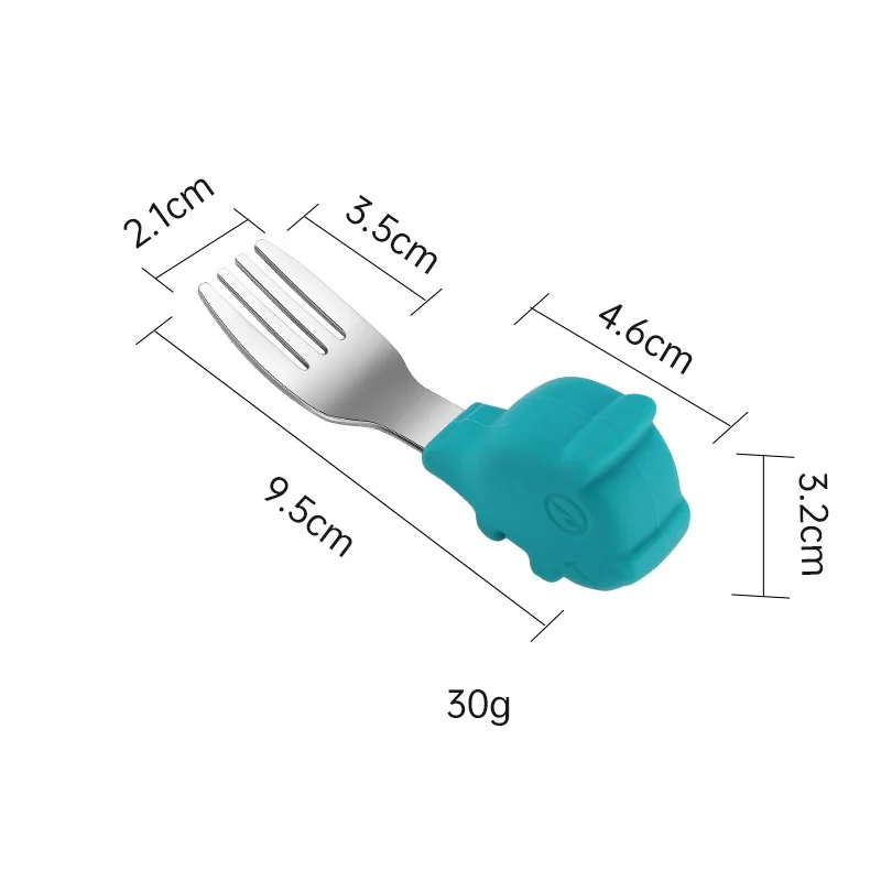

Baby Gadgets Tableware Set Children Utensil Stainless Steel Toddler Dinnerware Cutlery Cartoon Infant Food Feeding Spoon Fork